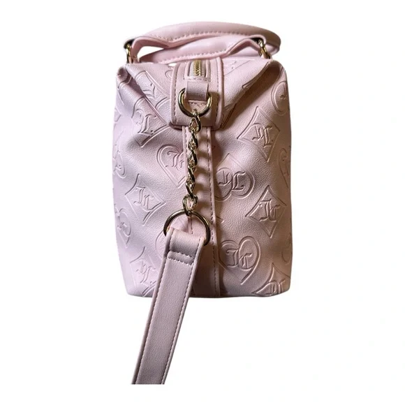 Juicy Couture Pink Satchel with Embossed Design and Gold Hardware - Picture 4 of 10